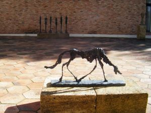 Visite de la Fondation Giacometti à Nice, février 2009.